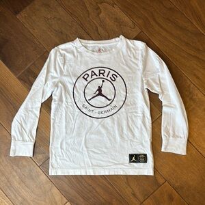 White Paris Saint-Germain Kids Long Sleeve Shirt